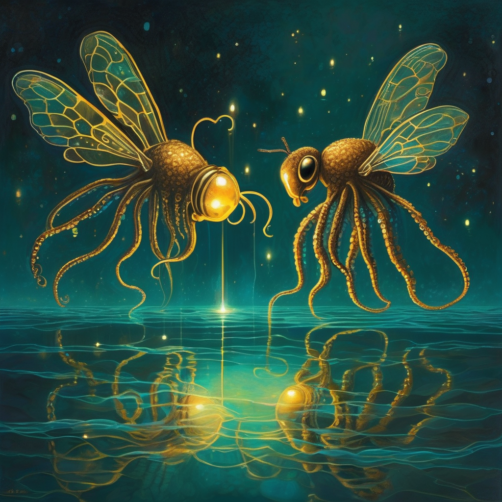 Bee, Octopus, Carbon Line