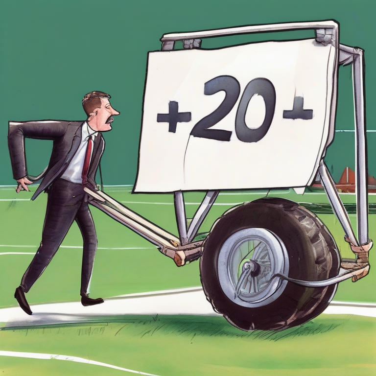 Goalpost on Wheels